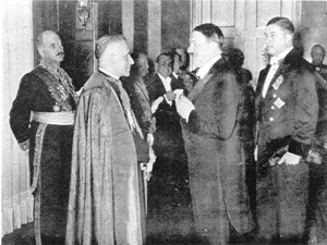 Hitler meets Papal delegate